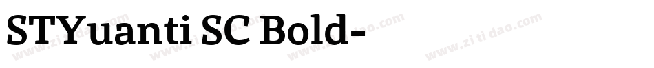 STYuanti SC Bold字体转换